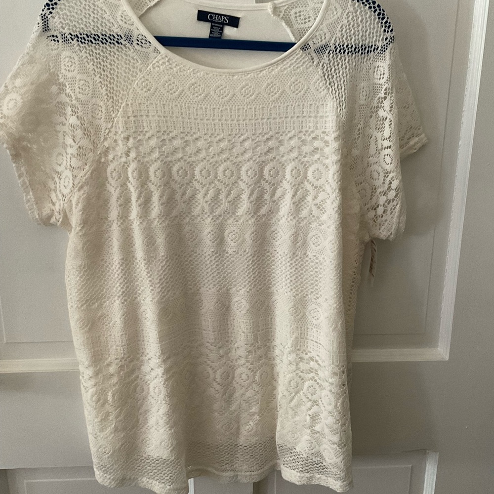 📌 Chaps Lace Long Tee 📌